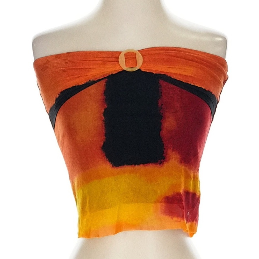 Vivienne Tam Vintage Mesh Strapless Top - Picture 10 of 11